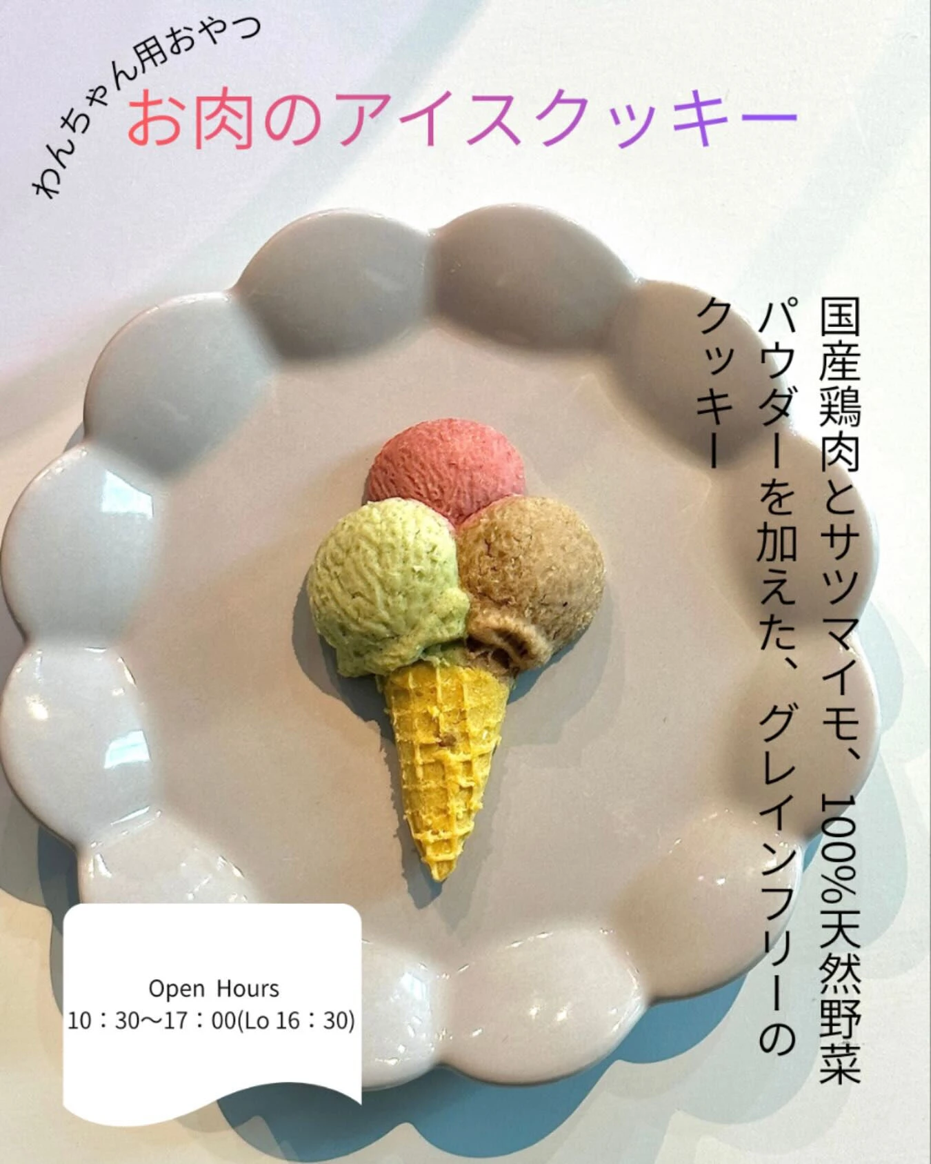 DOG CAFE FLATでは、わんちゃんが楽しめるおやつを
